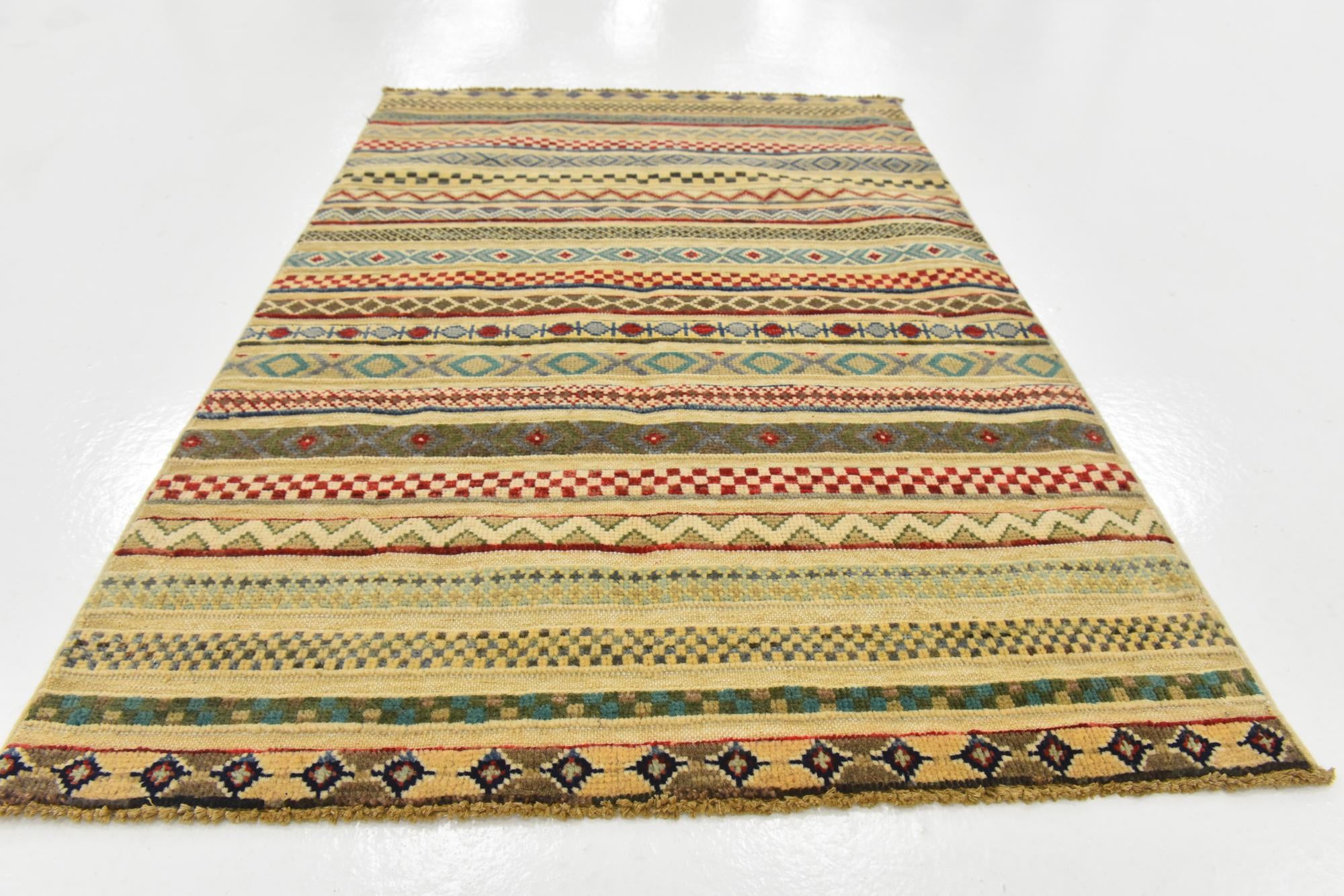 2' 9 x 4' Hand Knotted Modern Ziegler Rug