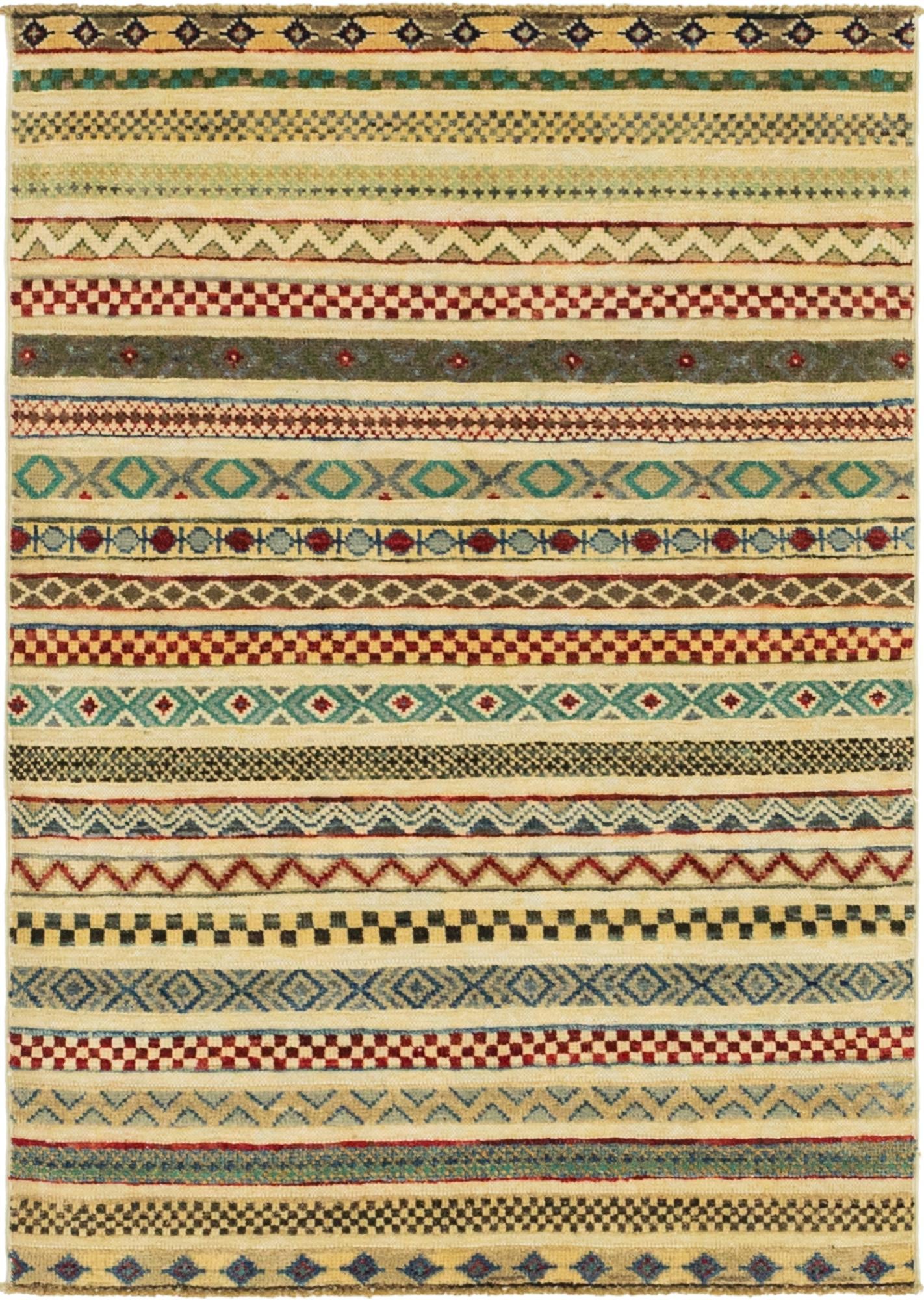 2' 9 x 4' Hand Knotted Modern Ziegler Rug