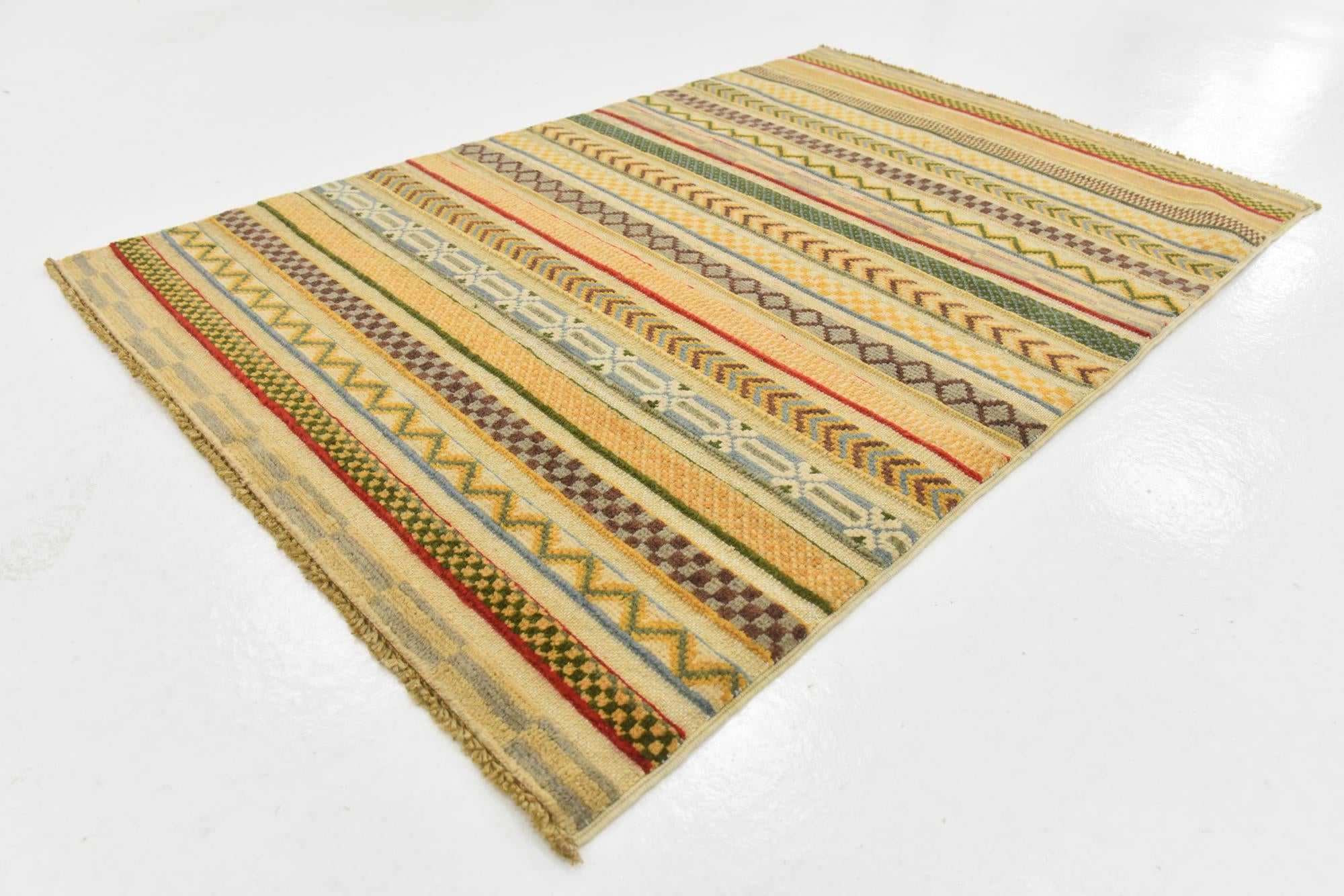 2' 8 x 4' Hand Knotted Modern Ziegler Rug