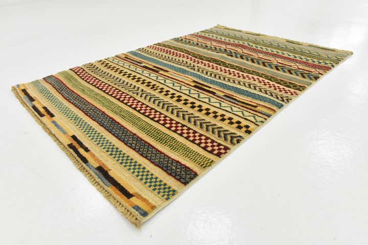 2' 8 x 4' Hand Knotted Modern Ziegler Rug