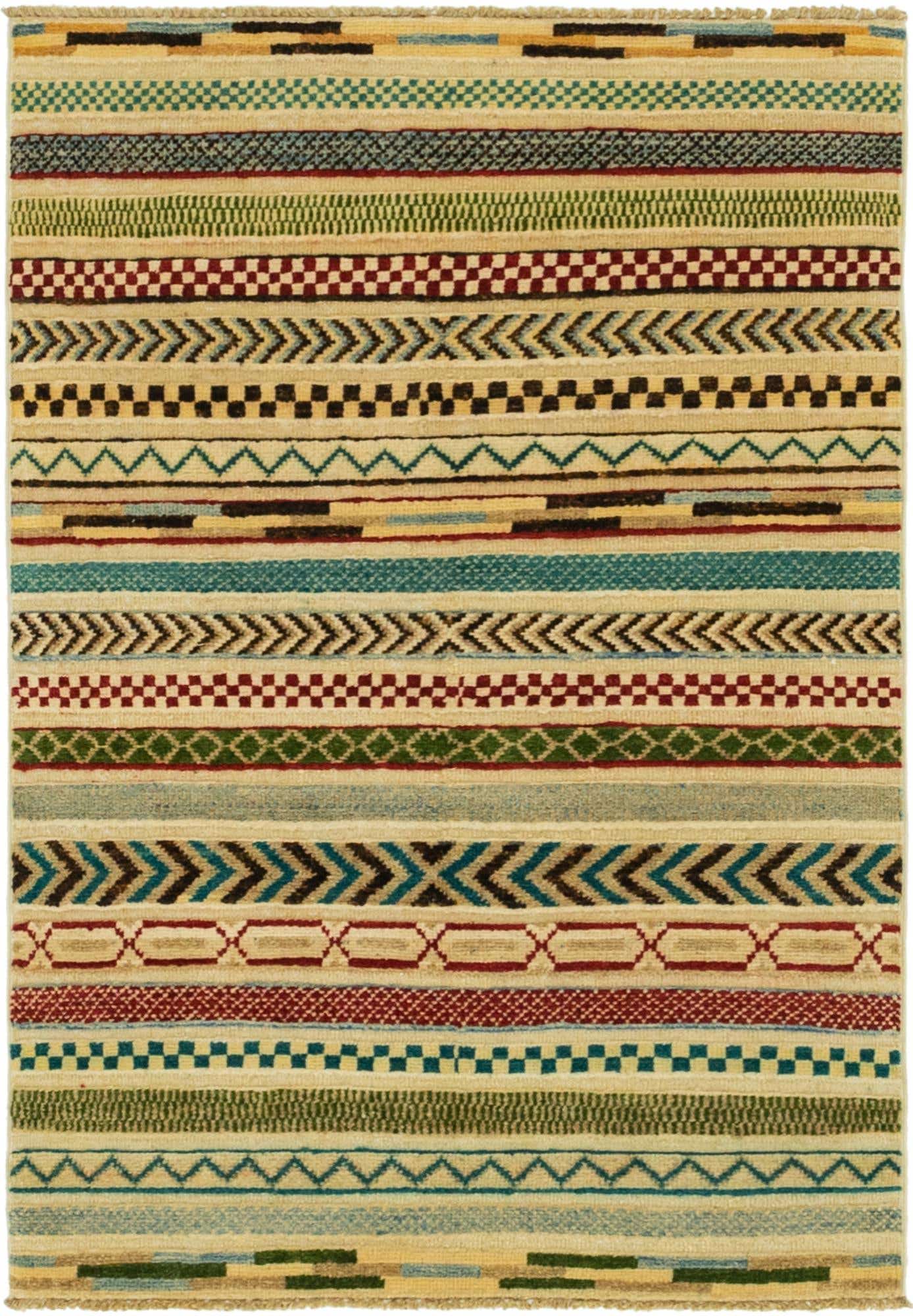 2' 8 x 4' Hand Knotted Modern Ziegler Rug