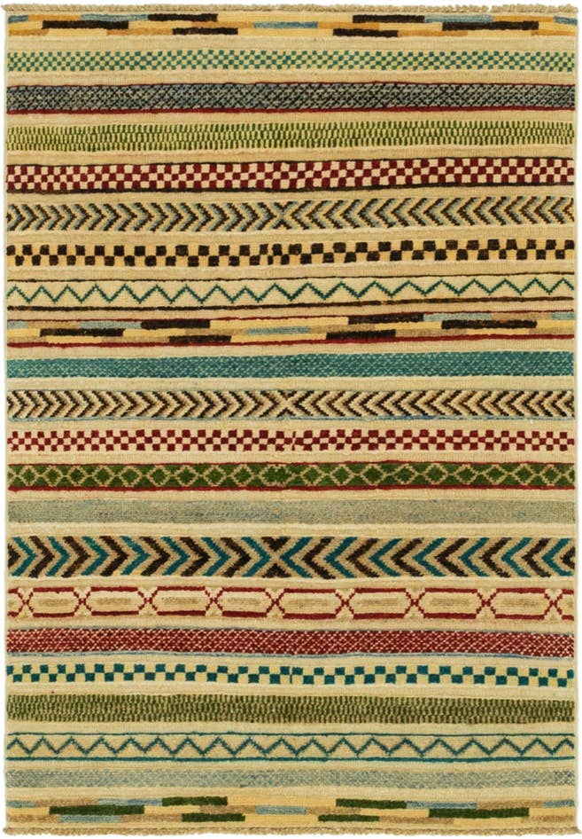Detail image of 2' 8 x 4' Hand Knotted Modern Ziegler Rug