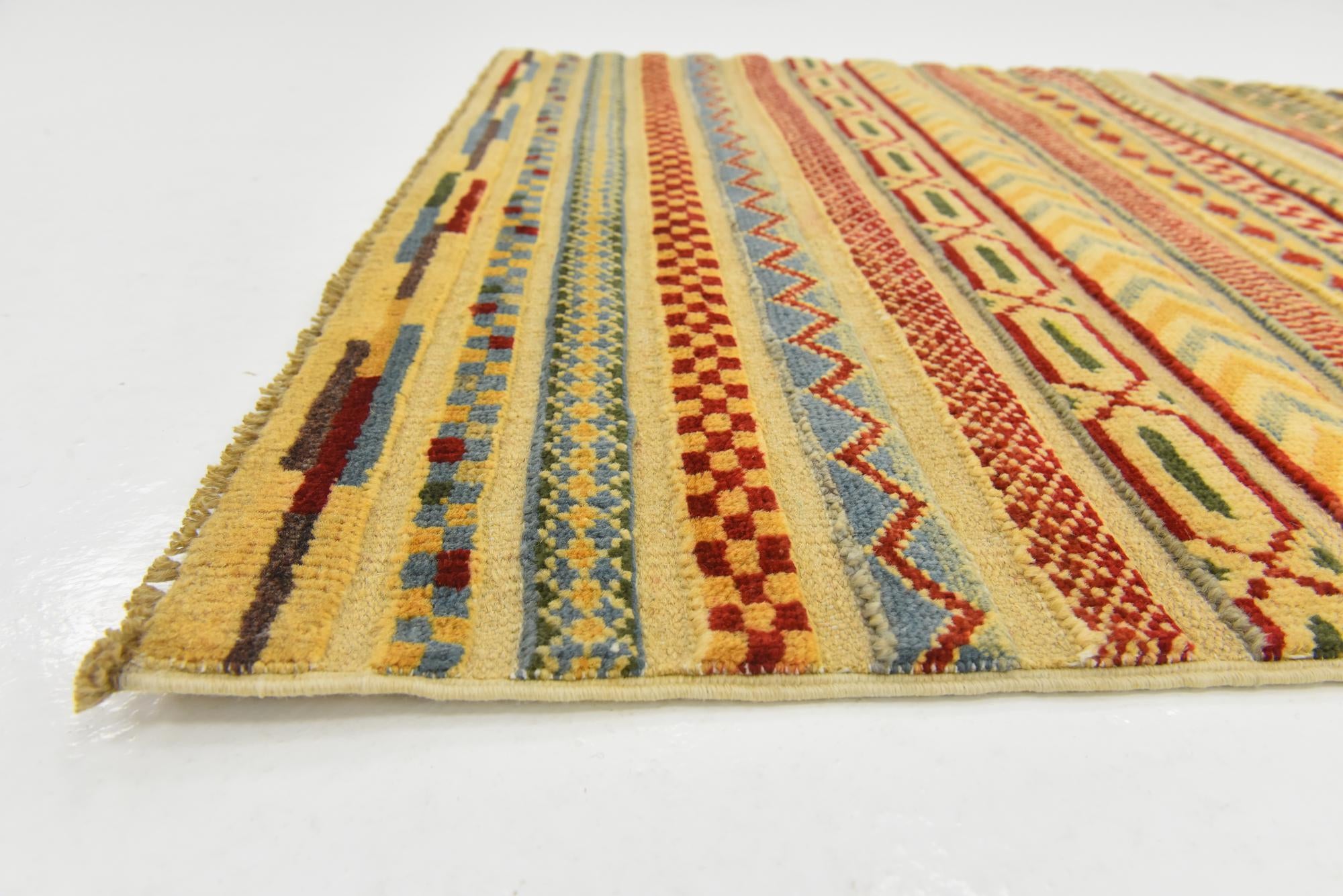 2' 9 x 4' Hand Knotted Modern Ziegler Rug