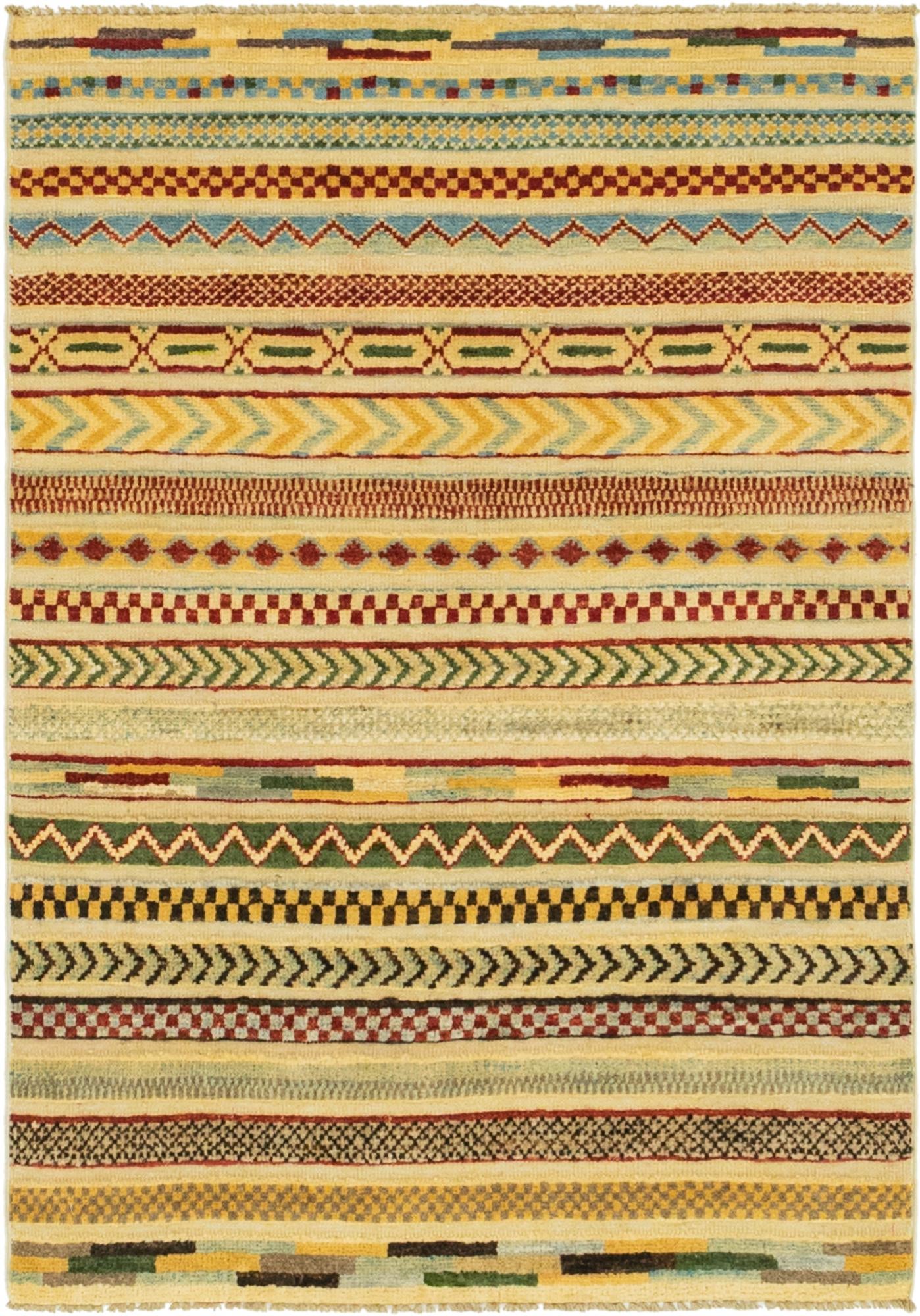 2' 9 x 4' Hand Knotted Modern Ziegler Rug