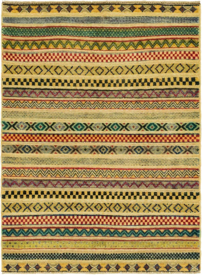 Detail image of 2' 11 x 3' 11 Hand Knotted Modern Ziegler Rug
