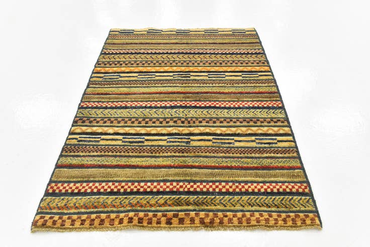 Detail image of 2' 8 x 4' Hand Knotted Modern Ziegler Rug
