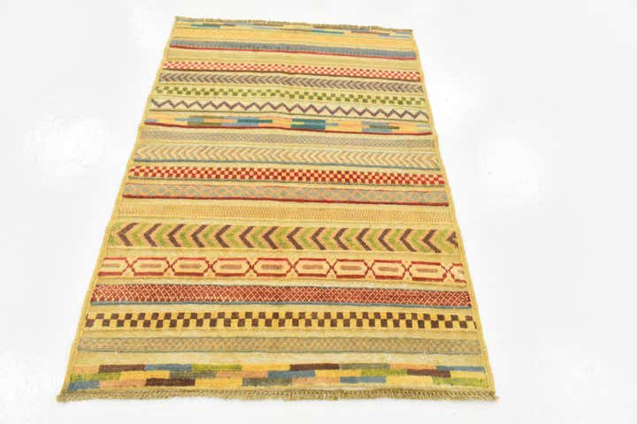 2' 8 x 4' Hand Knotted Modern Ziegler Rug