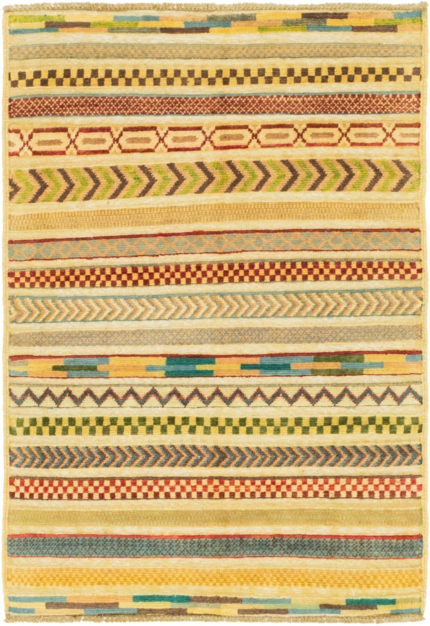 2' 8 x 4' Hand Knotted Modern Ziegler Rug