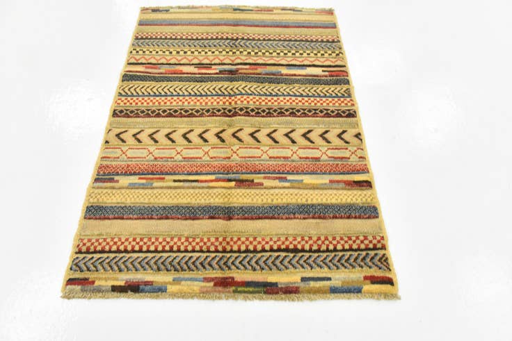 Detail image of 2' 9 x 3' 11 Hand Knotted Modern Ziegler Rug