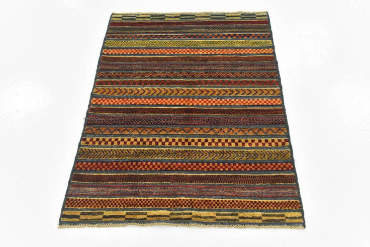 Detail image of 3' x 4' 1 Hand Knotted Modern Ziegler Rug