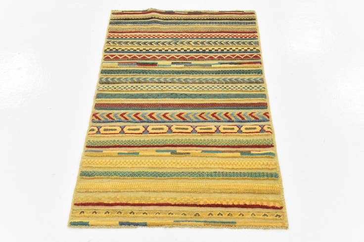 Detail image of 2' 7 x 3' 11 Hand Knotted Modern Ziegler Rug