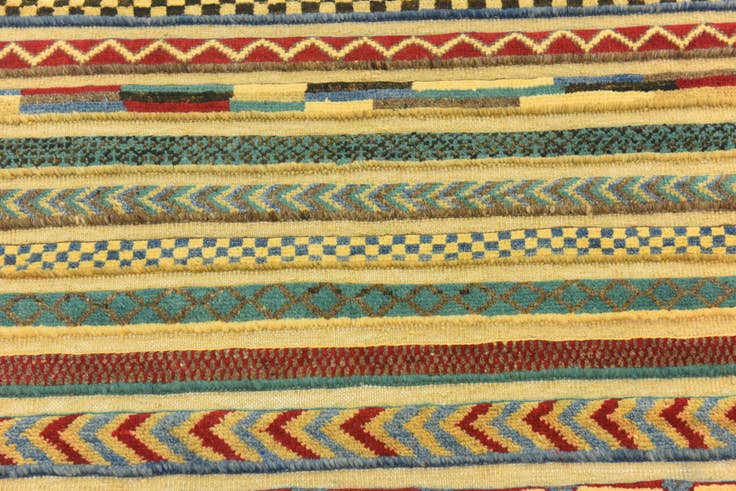 Detail image of 2' 7 x 3' 11 Hand Knotted Modern Ziegler Rug