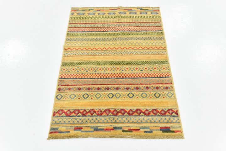 2' 9 x 4' Hand Knotted Modern Ziegler Rug