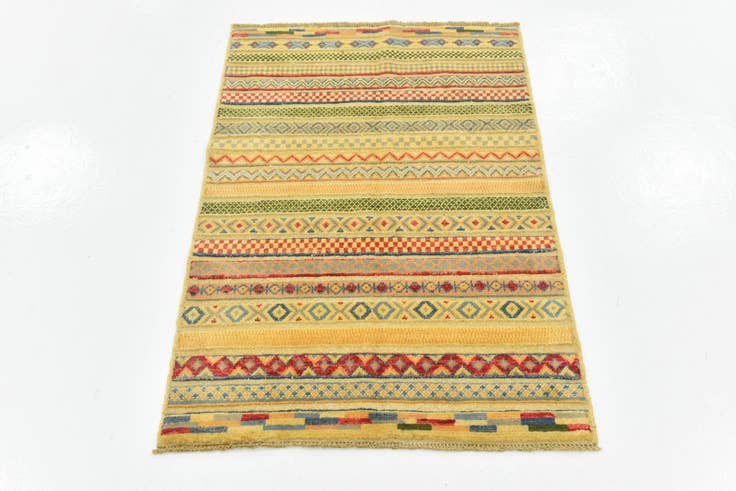 Detail image of 2' 9 x 4' Hand Knotted Modern Ziegler Rug