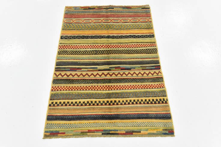 Detail image of 2' 7 x 3' 11 Hand Knotted Modern Ziegler Rug