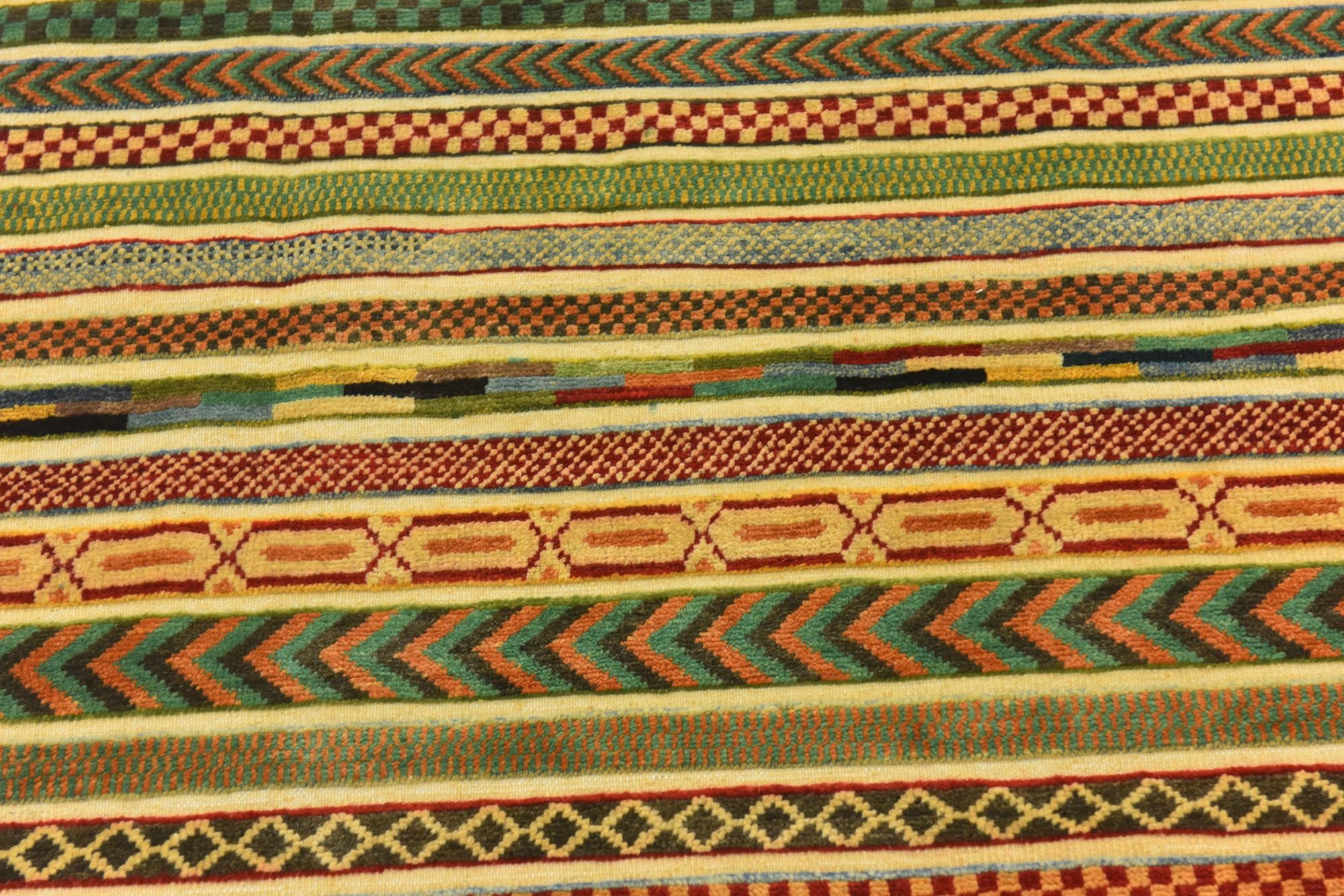 3' 11 x 5' 10 Hand Knotted Modern Ziegler Rug