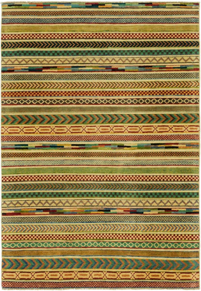 Detail image of 3' 11 x 5' 10 Hand Knotted Modern Ziegler Rug