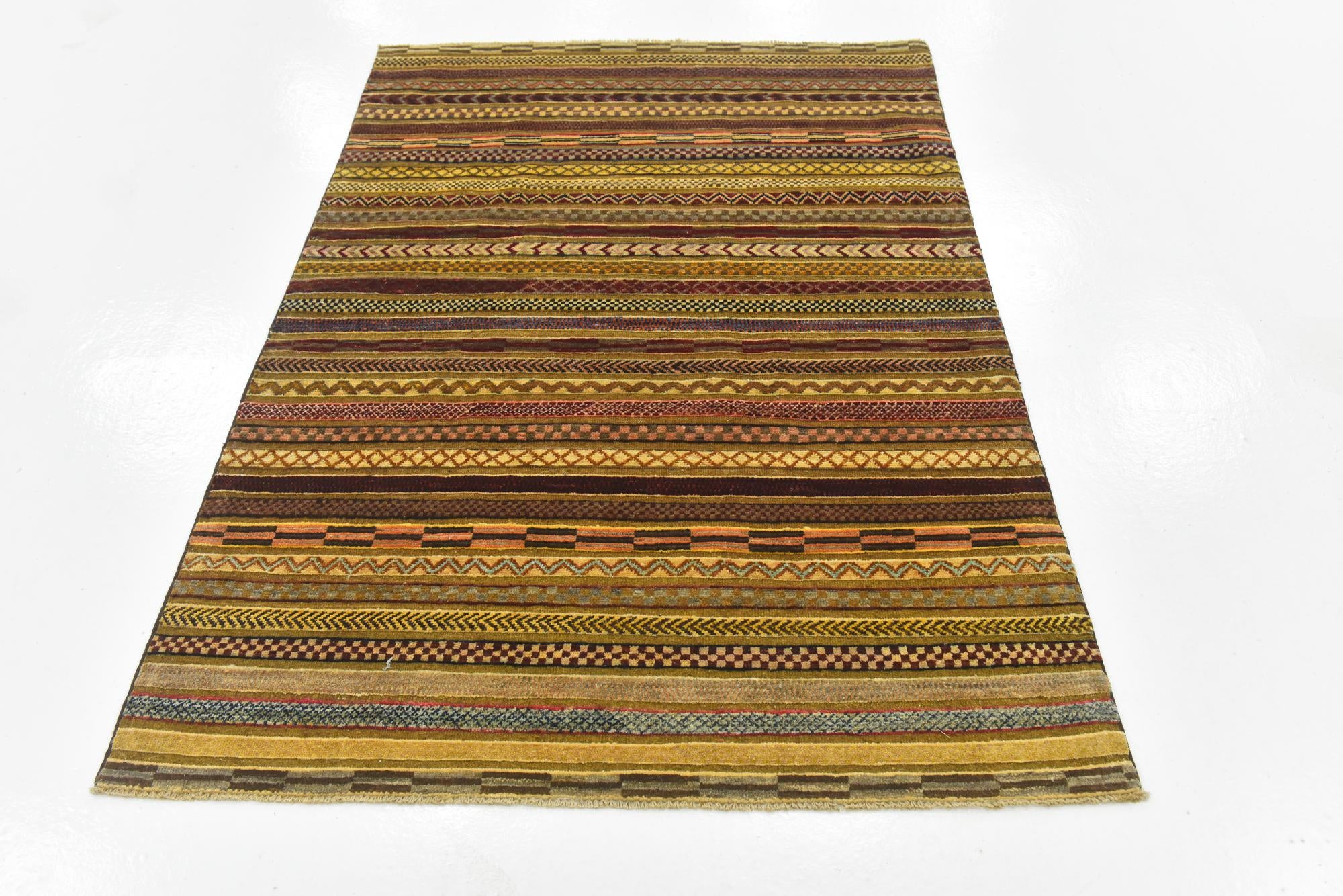 4' x 5' 10 Hand Knotted Modern Ziegler Rug
