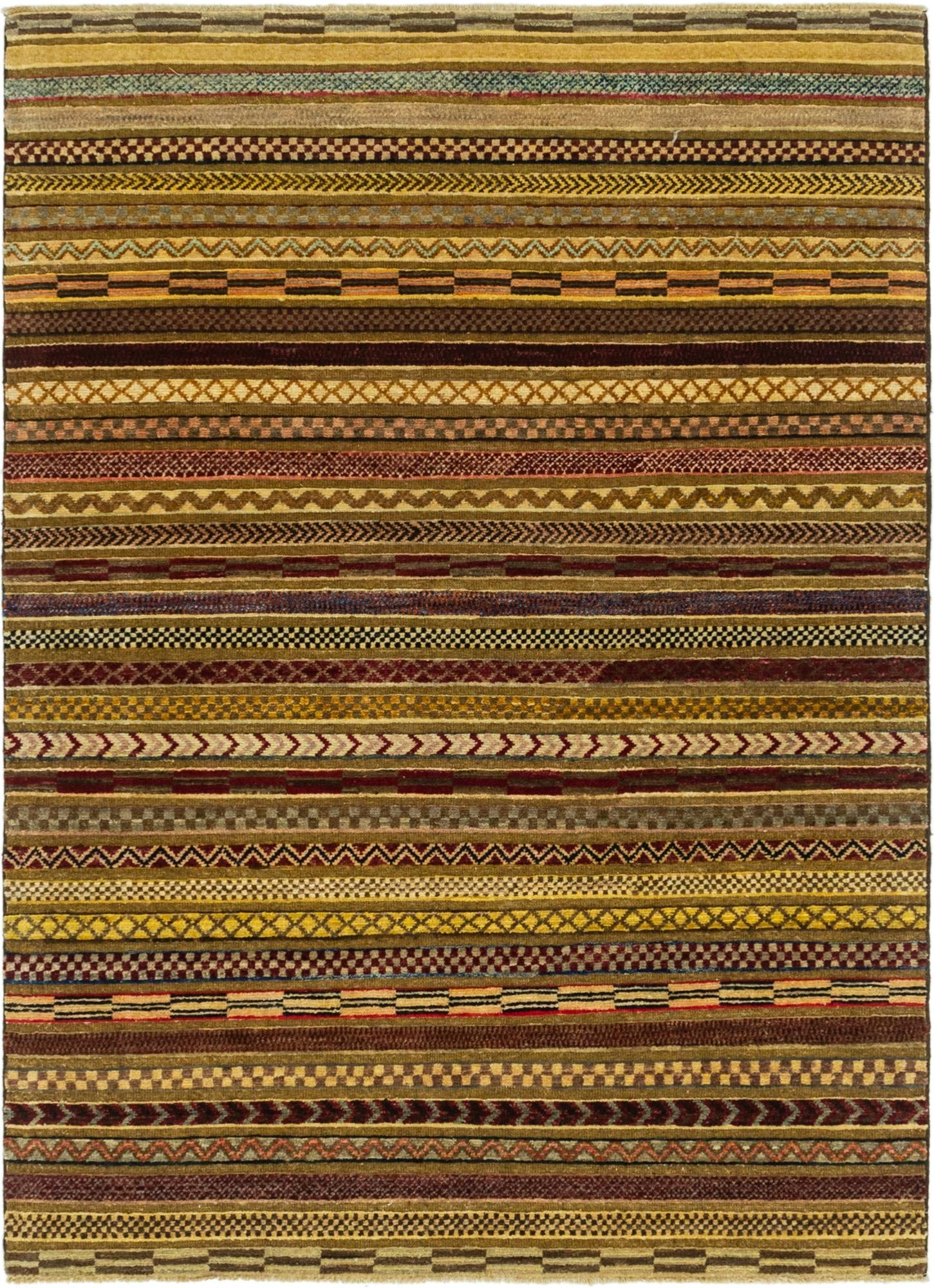 4' x 5' 10 Hand Knotted Modern Ziegler Rug