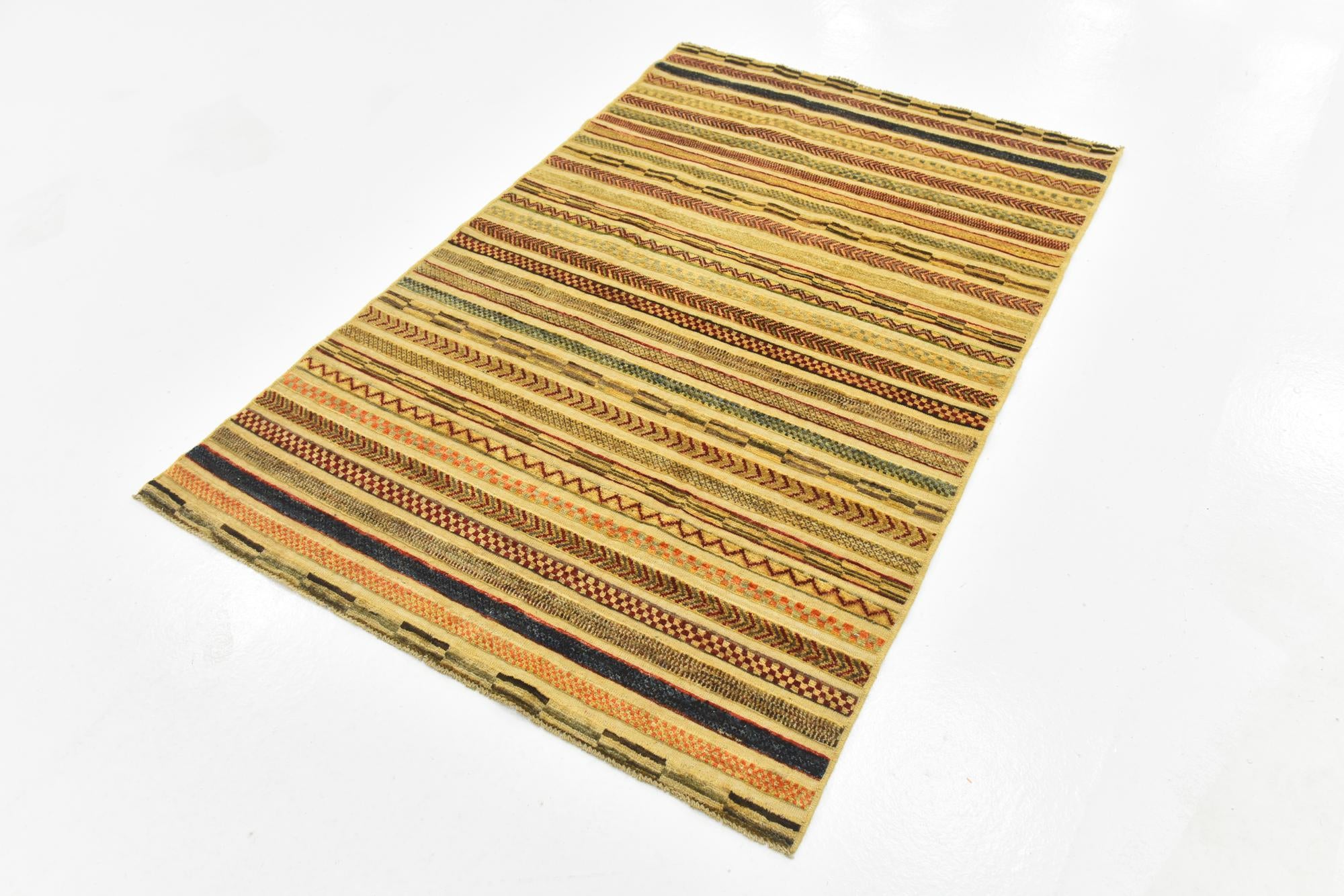3' 10 x 5' 10 Hand Knotted Modern Ziegler Rug