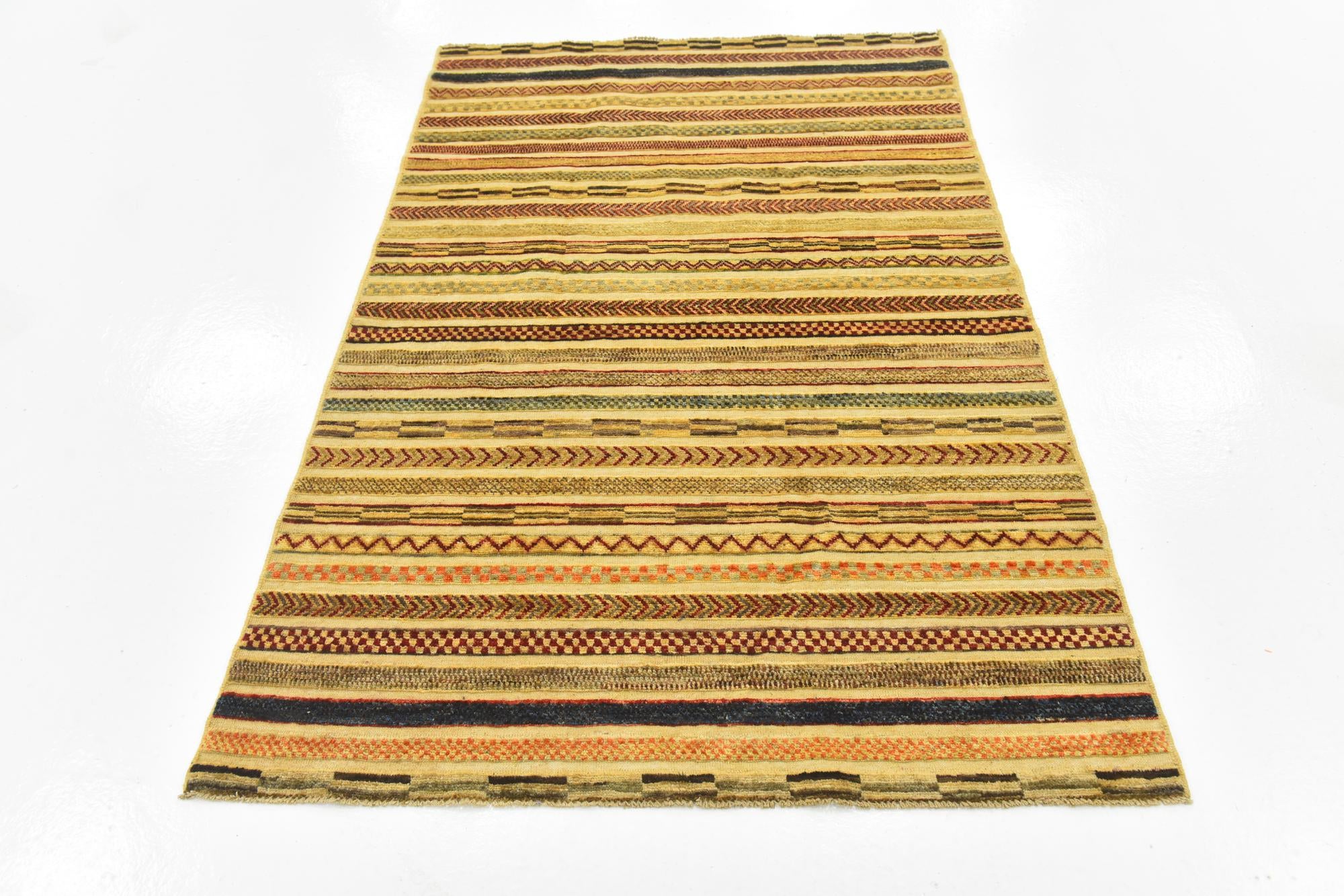 3' 10 x 5' 10 Hand Knotted Modern Ziegler Rug