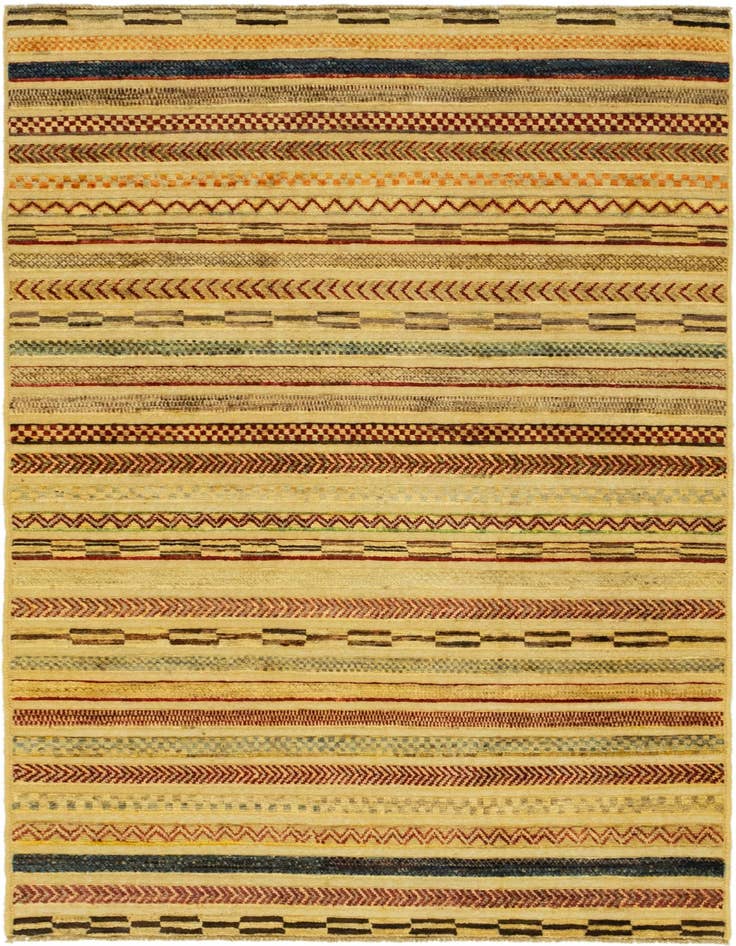 Detail image of 3' 10 x 5' 10 Hand Knotted Modern Ziegler Rug