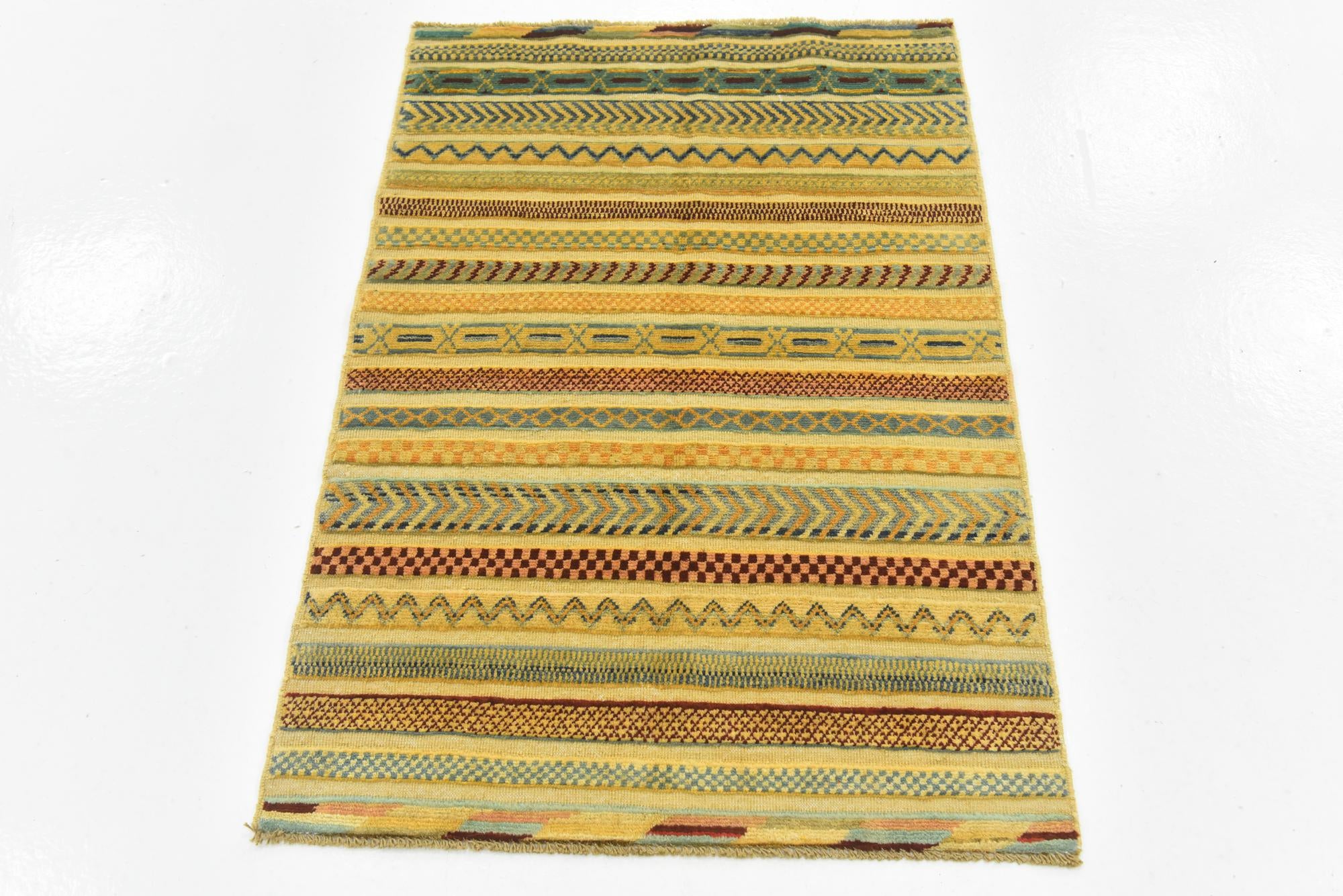 2' 8 x 4' 1 Hand Knotted Modern Ziegler Rug