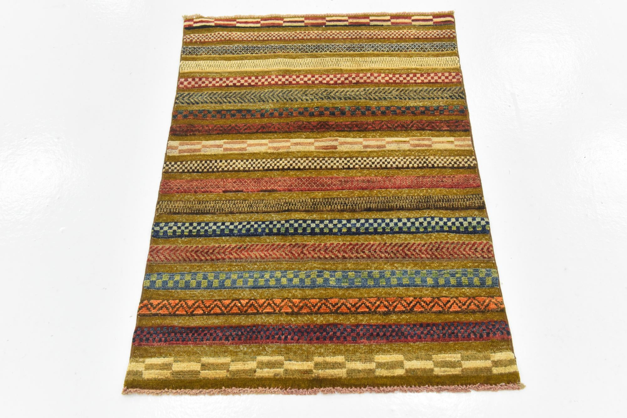 2' 8 x 4' Hand Knotted Modern Ziegler Rug