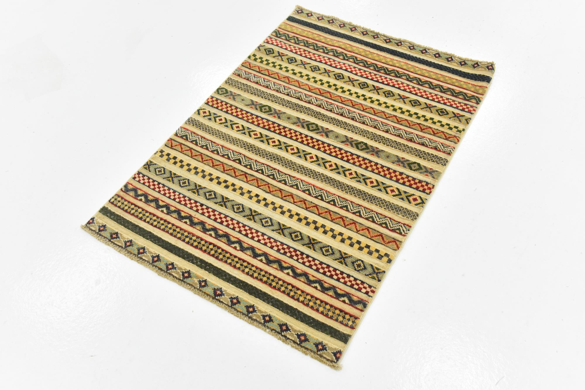 2' 9 x 4' Hand Knotted Modern Ziegler Rug