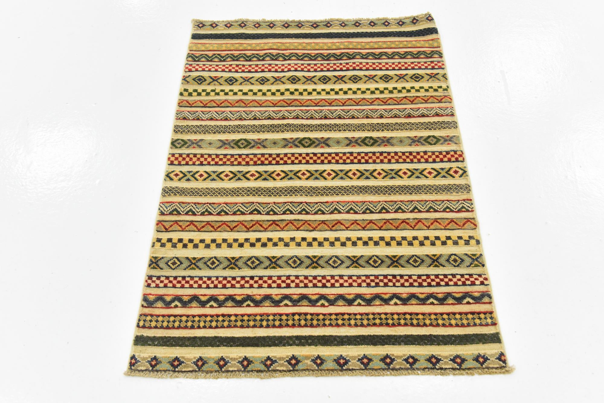2' 9 x 4' Hand Knotted Modern Ziegler Rug