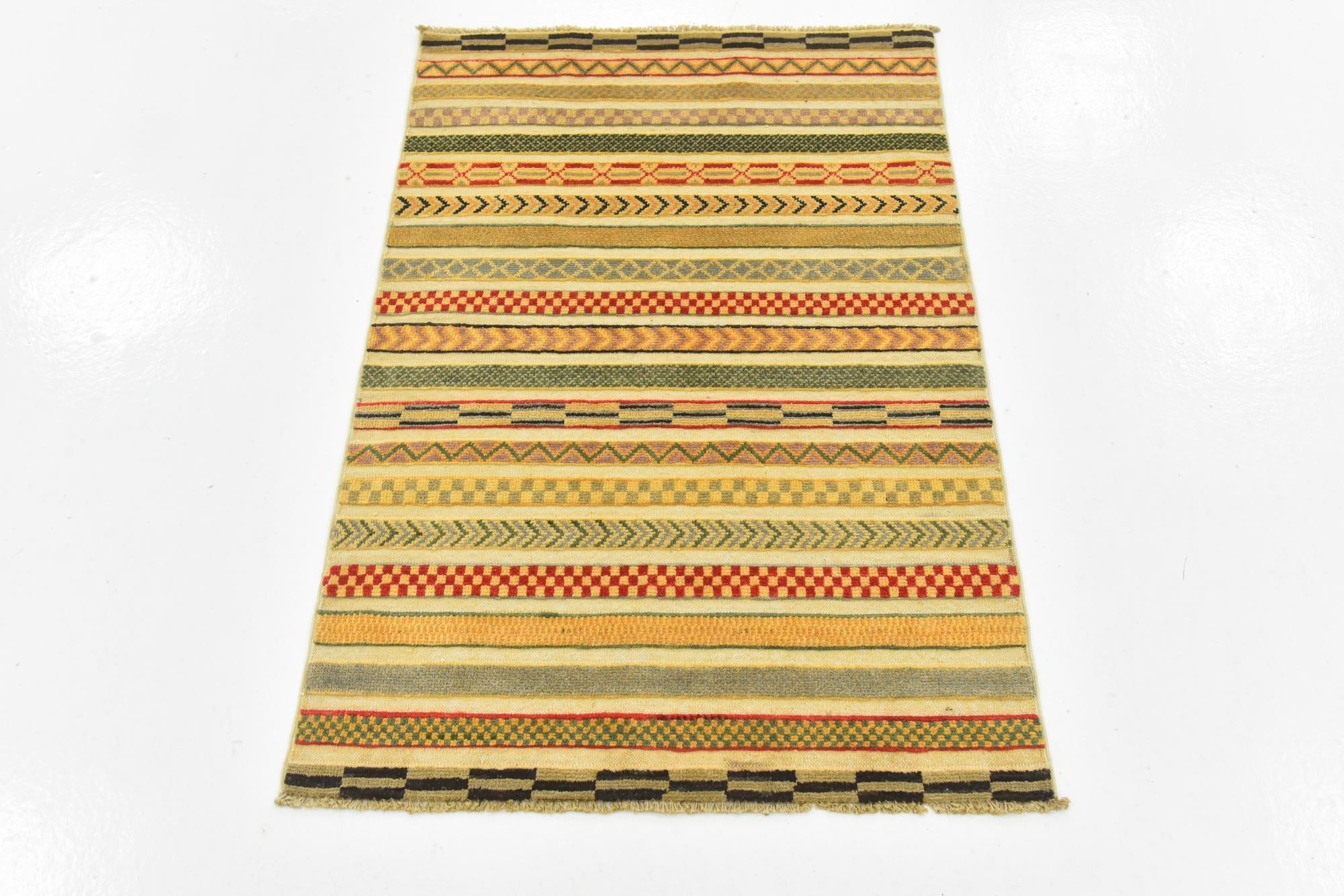 2' 7 x 3' 11 Hand Knotted Modern Ziegler Rug