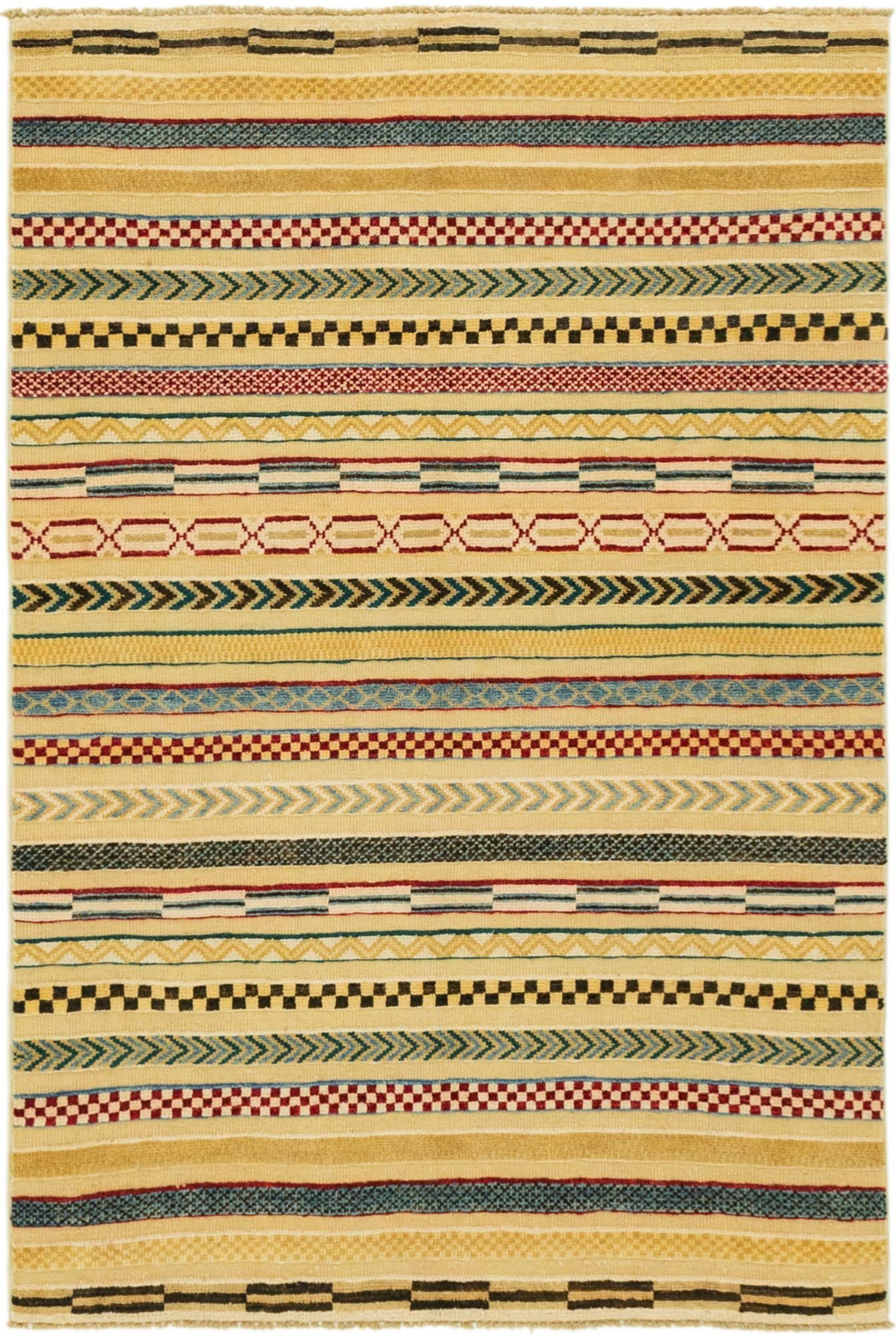 3' 3 x 5' Hand Knotted Modern Ziegler Rug