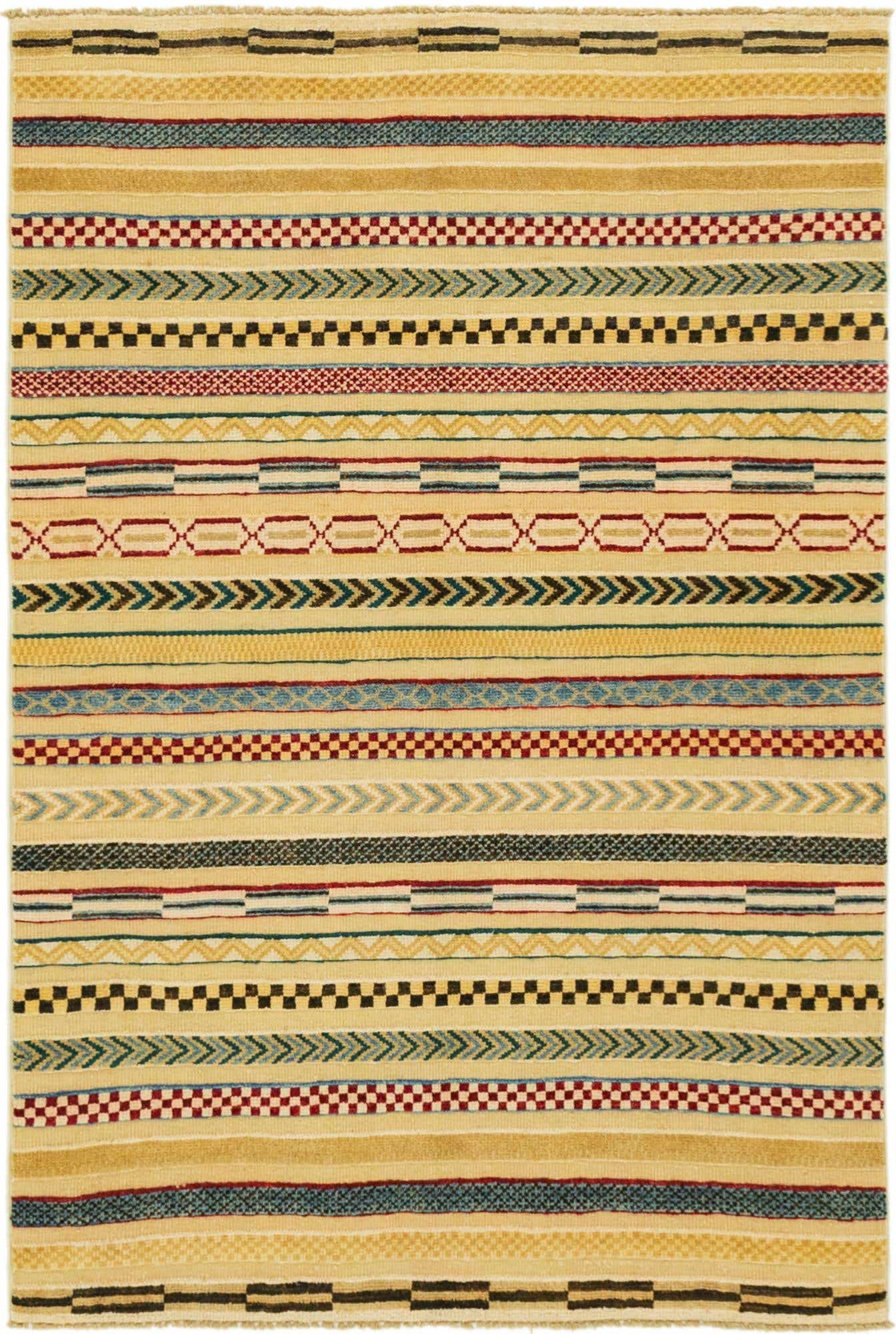 3' 3 x 5' Hand Knotted Modern Ziegler Rug