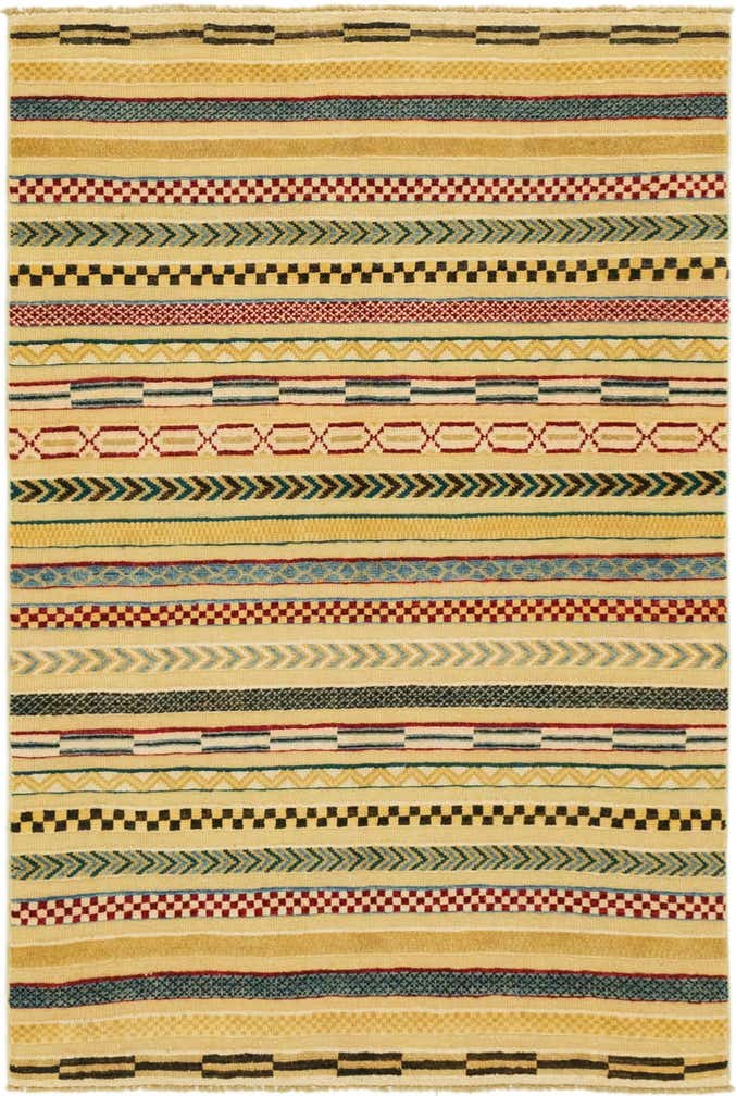 3' 3 x 5' Hand Knotted Modern Ziegler Rug