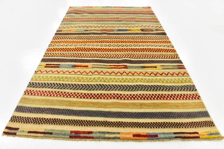 Detail image of 3' 2 x 5' Hand Knotted Modern Ziegler Rug