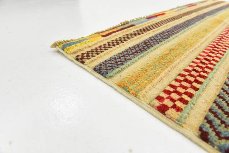 Detail image of 3' 2 x 5' Hand Knotted Modern Ziegler Rug