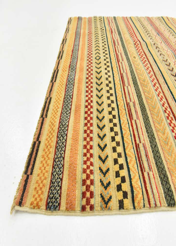 3' 11 x 6' 11 Hand Knotted Modern Ziegler Rug