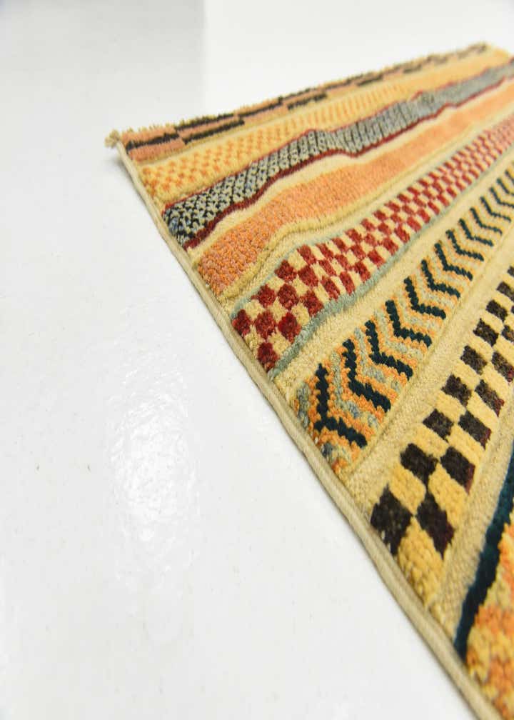 3' 11 x 6' 11 Hand Knotted Modern Ziegler Rug