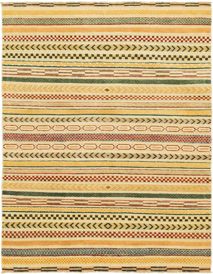 Detail image of 3' 11 x 6' 11 Hand Knotted Modern Ziegler Rug