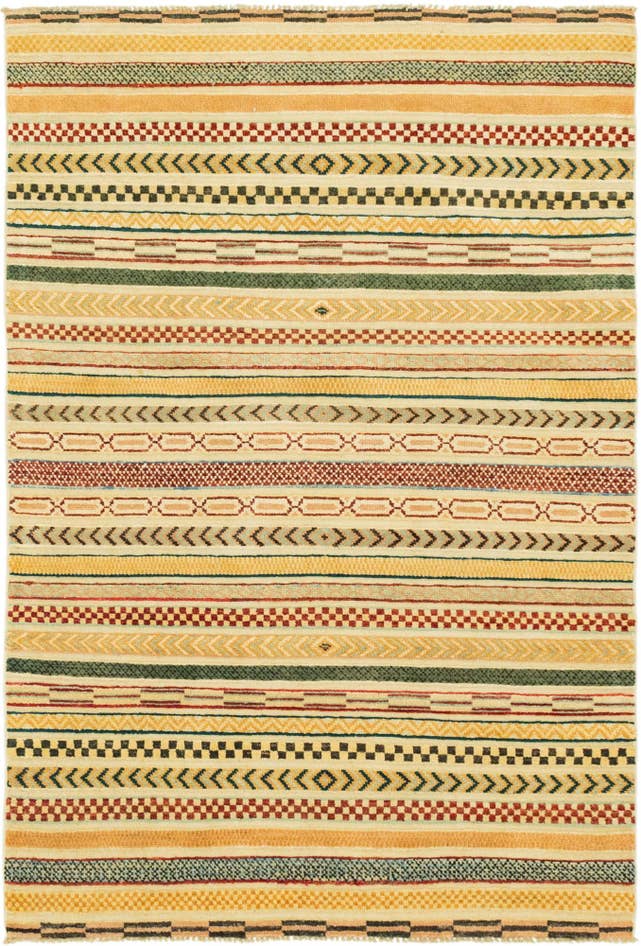 Detail image of 3' 11 x 6' 11 Hand Knotted Modern Ziegler Rug