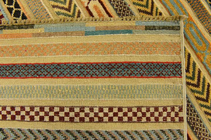 3' 11 x 5' 10 Hand Knotted Modern Ziegler Rug