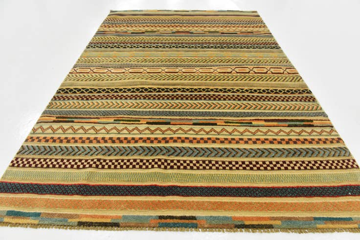 Detail image of 3' 11 x 5' 10 Hand Knotted Modern Ziegler Rug