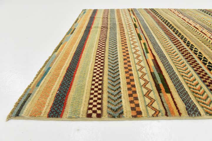3' 11 x 5' 10 Hand Knotted Modern Ziegler Rug