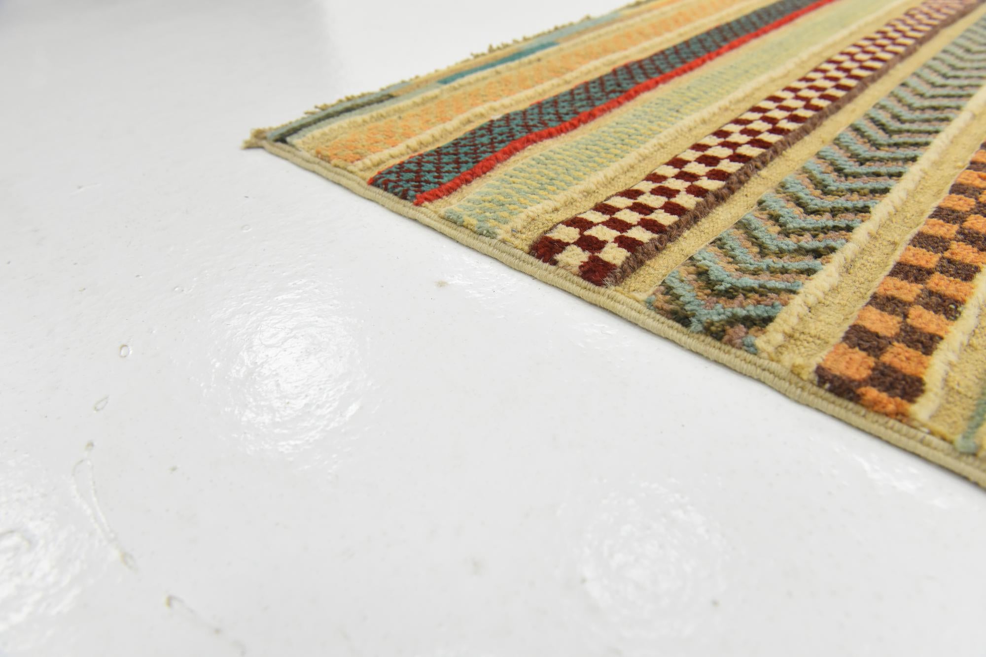 3' 11 x 5' 10 Hand Knotted Modern Ziegler Rug