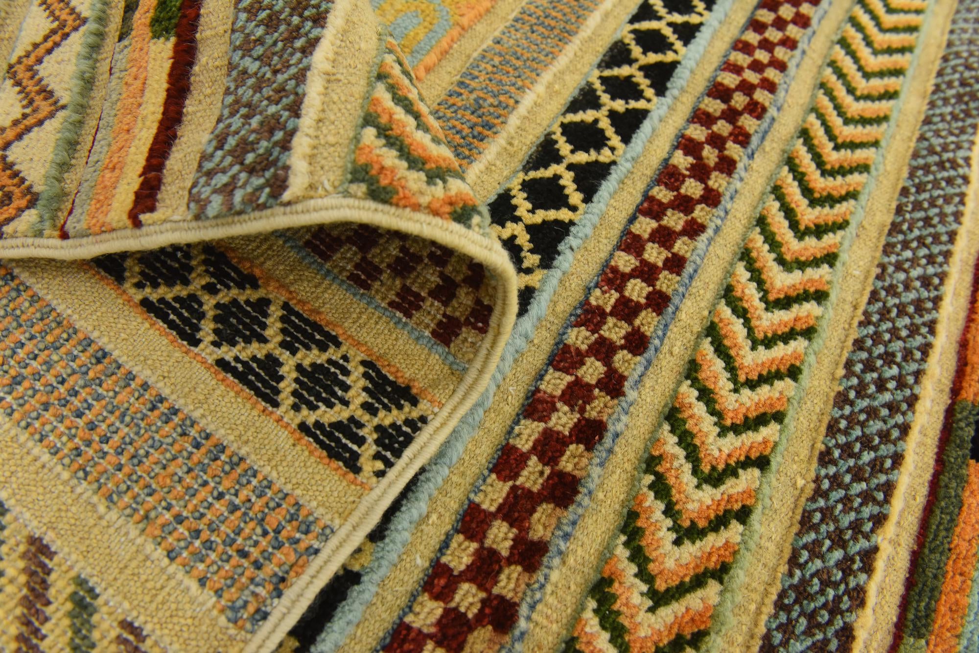 3' 11 x 5' 10 Hand Knotted Modern Ziegler Rug