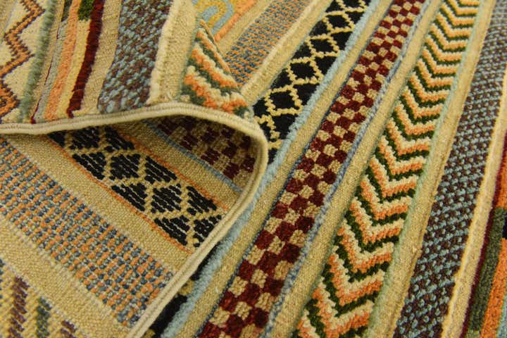 3' 11 x 5' 10 Hand Knotted Modern Ziegler Rug