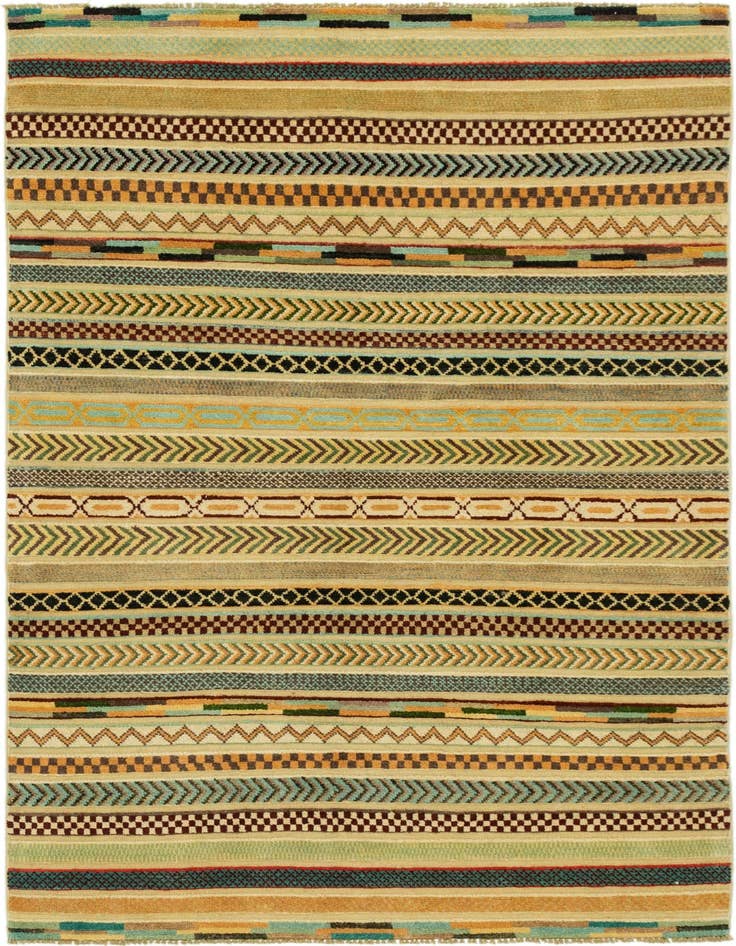 Detail image of 3' 11 x 5' 10 Hand Knotted Modern Ziegler Rug