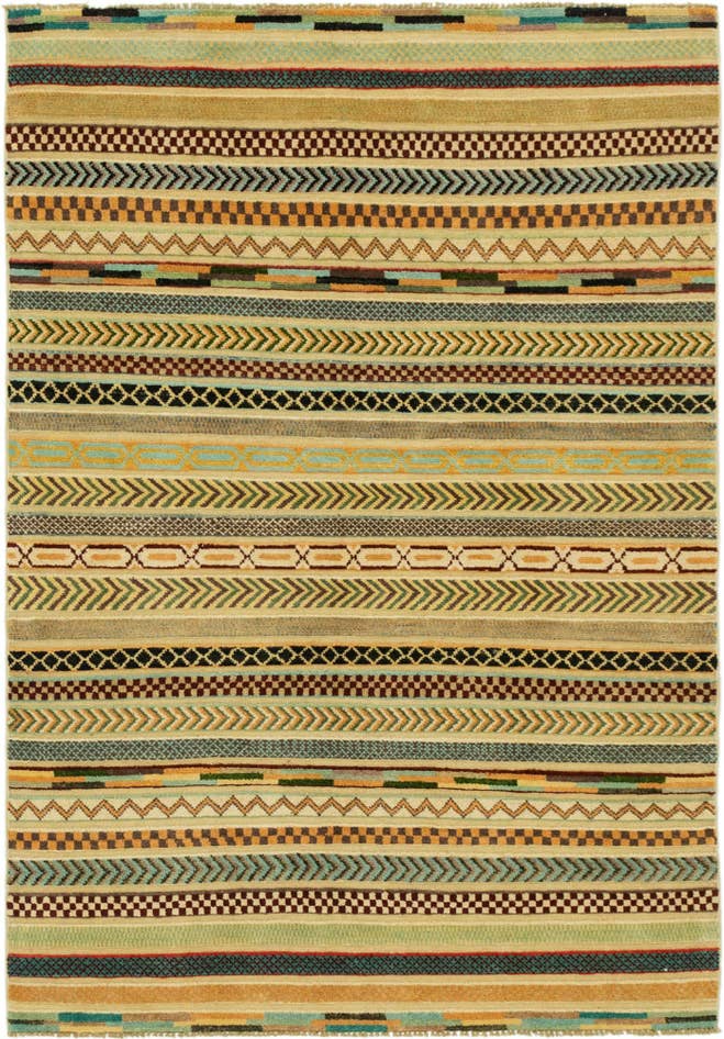Detail image of 3' 11 x 5' 10 Hand Knotted Modern Ziegler Rug