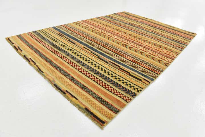 3' 9 x 5' 10 Hand Knotted Modern Ziegler Rug