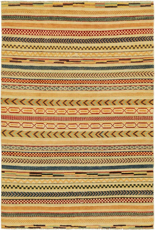 Detail image of 3' 9 x 5' 10 Hand Knotted Modern Ziegler Rug